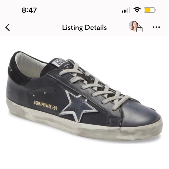 Golden Goose GGDB Superstar Black Limited Edition Norstrom Exclusive Sneakers 39 - Picture 1 of 10